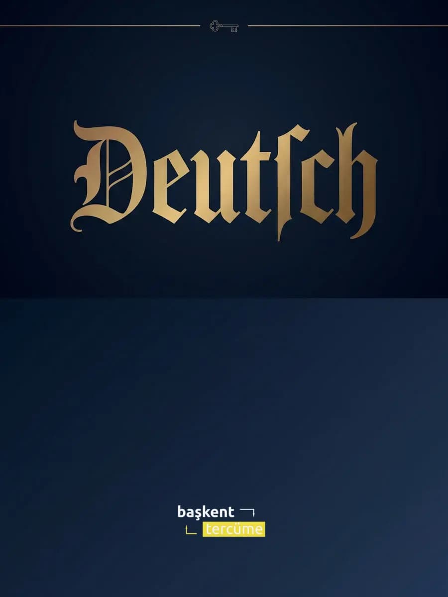 Fraktur stili Deutsch hat sanatı kapağı, Başkent Tercüme