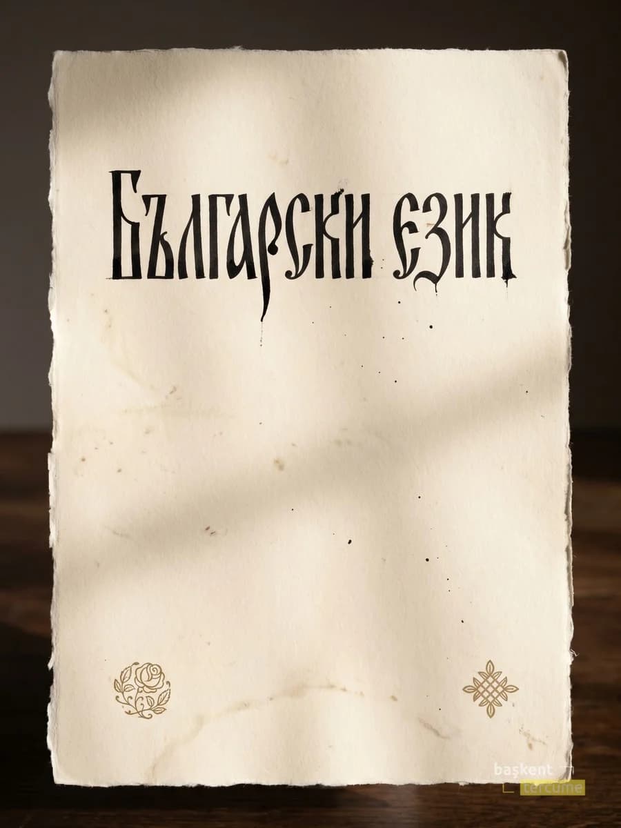 Български език Kiril hat sanatı kapağı, Başkent Tercüme