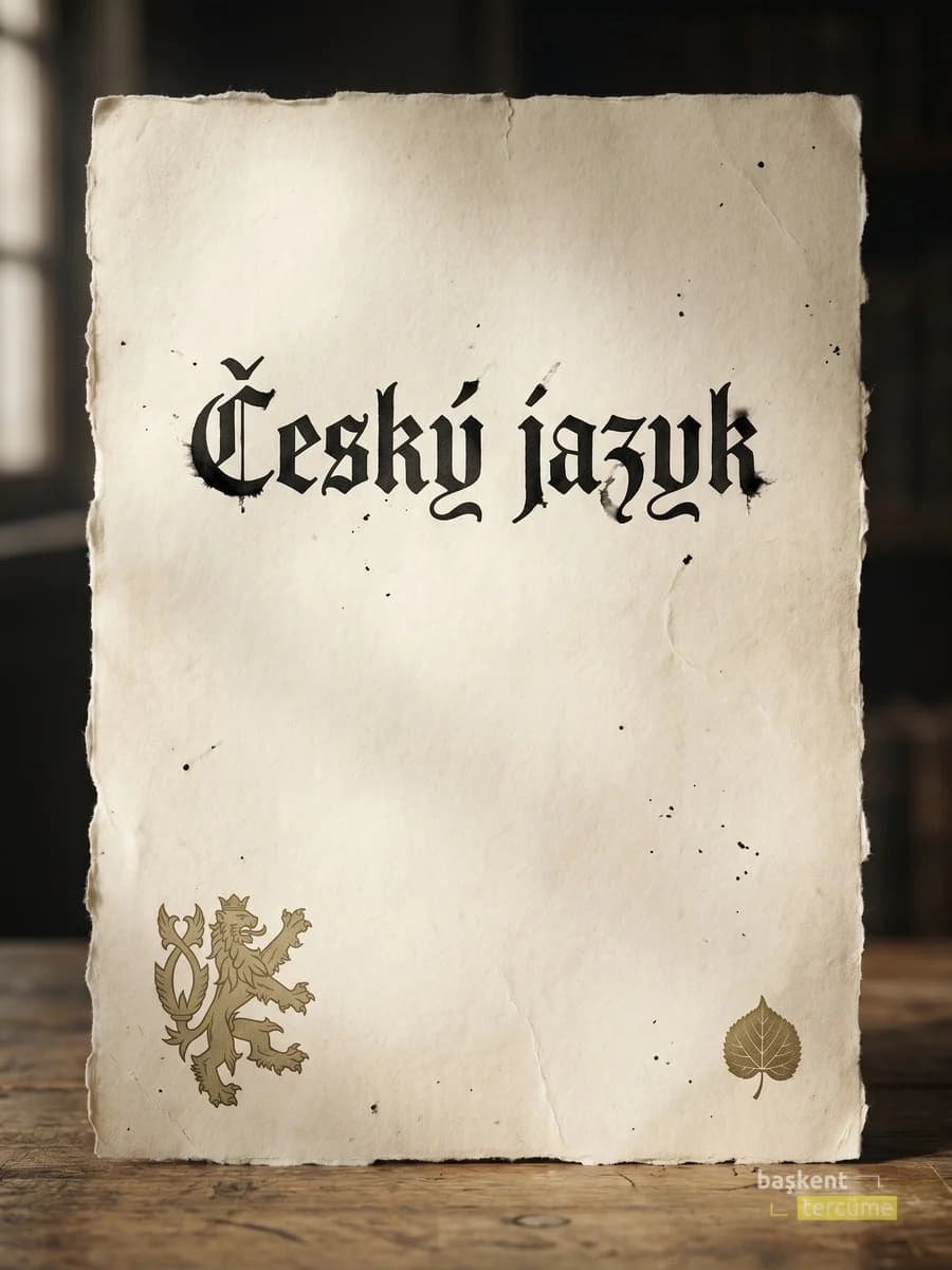 Český jazyk Gothic Bohemian hat sanatı kapağı, Başkent Tercüme