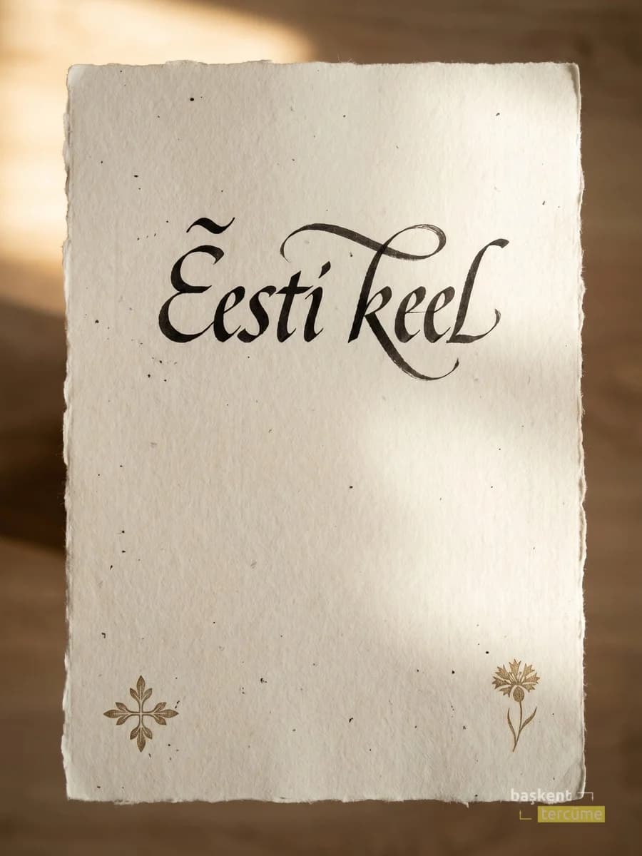 Eesti keel Nordic Latin hat sanatı kapağı, Başkent Tercüme