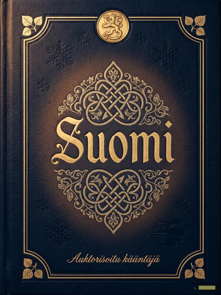 Suomi Kalevala Nordic Romantic hat sanatı kapağı, Başkent Tercüme